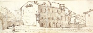 Gate i Monte Pincio-området, Roma av Wilhelm Marstrand