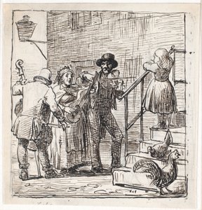 Gatemusikere av Wilhelm Marstrand