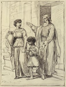 Hagar og Ismael forlater Abraham av Wilhelm Marstrand