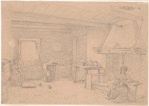 Italiensk bondestue av Wilhelm Marstrand