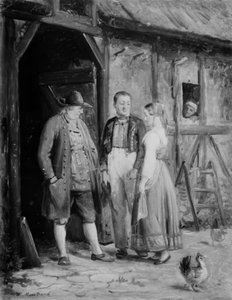 Kjæresten presenteres av Wilhelm Marstrand