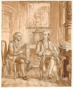 Statsråd Guldberg og Wessel av Wilhelm Marstrand