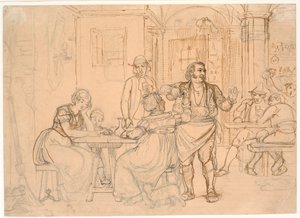 Osteriscene av Wilhelm Marstrand