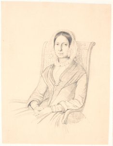 Portrett av Sophie Frederikke Raffenberg, sittende i en lenestol av Wilhelm Marstrand