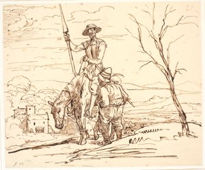 Sancho Panza forteller historien om geitene av Wilhelm Marstrand