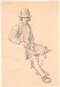 Sittende ung dalmann av Wilhelm Marstrand
