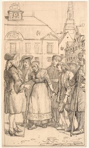 Sluttscenen til The Pledged Peasant Boy av Wilhelm Marstrand