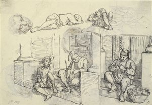 Studier av Turk og lazzaron på en trapp av Wilhelm Marstrand