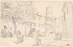Torget i Nemi av Wilhelm Marstrand