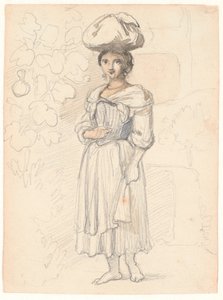 Ung italiensk kvinne, stående av Wilhelm Marstrand