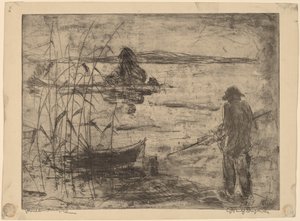 Fiske på Havel-elven av Wilhelm Oesterle