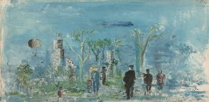 Central Park, New York (olje på lerret) av Wilhelm Thoeny