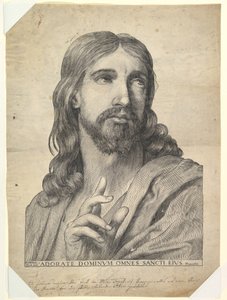 Byste av Kristus velsignelse, 1600-tallet. av Wilhelm Traut