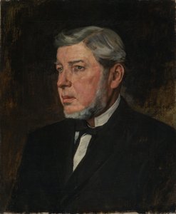 Portrett av kunstnerens far, Georg Trübner av Wilhelm Trübner