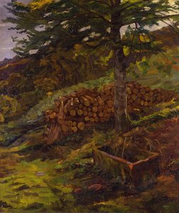 Siegfried-fontenen i Odenwald av Wilhelm Trübner