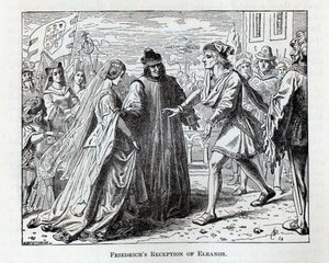 Friedrichs mottakelse av Eleanor, 1882 av Wilhelm Werthmann