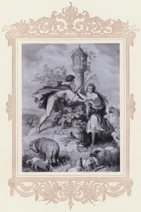 Haideroslein (litho) av Wilhelm von (after) Kaulbach