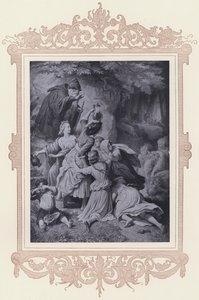 Jente i skogen, den trofaste Eckart (litho)