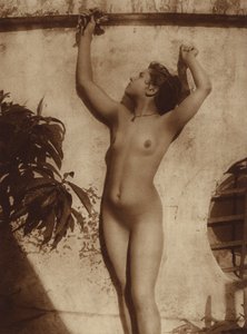 Italiensk kvinne (fra Sicilia) (s/hvitt-bilde)