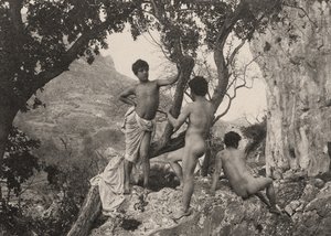 studie av mannlige nakenbilder, ca. 1900 av Baron Wilhelm von Gloeden