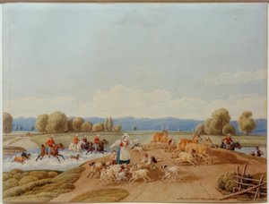 Hjortejakten av Wilhelm von Kobell