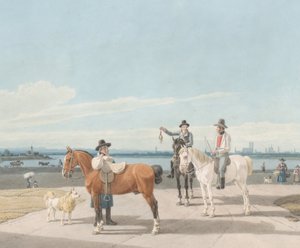 Ryttere nær München, 1830. av Wilhelm von Kobell
