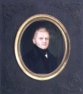 Portrett av Alexander Muravyov, ca. 1840 (akvarell og gouache) av Wilhelmina Feodorovna Gebhard