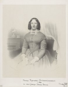 Portrett av Anna Agnesia Bruce-Schimmelpenninck av Wilhelmus Cornelis Chimaer van Oudendorp