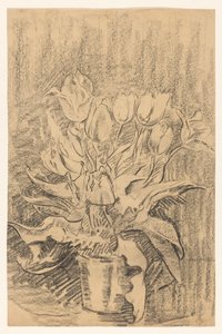 Vase med tulipaner