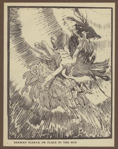 Tysk Ikaros, eller sted i solen (litho)