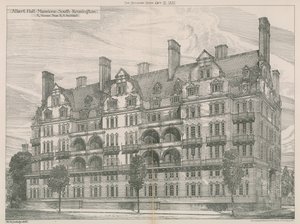 Albert Hall Mansions, South Kensington, London av Willam Richard Lethaby