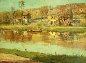 Refleksjoner i vannet, ca. 1895-1919