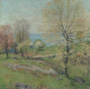 The Budding Oak, 1916. av Willard Leroy Metcalf