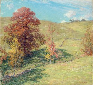 Den røde eiken av Willard Leroy Metcalf