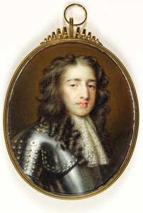 William Prince of Orange, senere kong William III (akvarell på elfenben) av Willem (after) Wissing