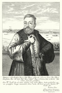 Adam Kazanowski , polsk-litauisk adelsmann (gravering) av Willem (c.1597 1660) Hondius