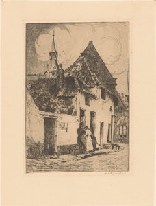 Hattem (original tittel på objekt) av Willem Adrianus Grondhout (signed by artist)