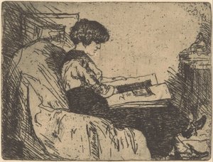 Portrett av Martha Grondhout-Heshusius av Willem Adrianus Grondhout (signed by artist)