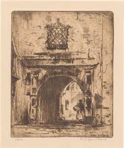Ulm (original tittel på objekt) av Willem Adrianus Grondhout (signed by artist)
