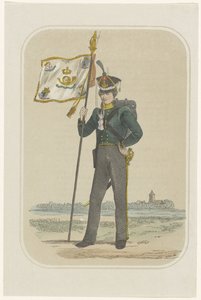 Frivillig jeger ved Leiden University, 1830 av Willem Bal
