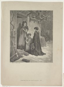 Kvinne med gitar foran et hus i Alsace av Willem Bal