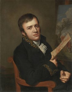Jan (Baptist) Kobell II (1778-1814), maler, i uniformen til et medlem av Royal Institute of Science, Literature and the Fine Arts
