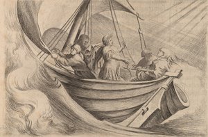 Cæsar krysser stormende hav, 1634.