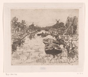 Kanal med lektere Kanal (original tittel) av Willem Bastiaan Tholen