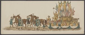 Delft parade av 1862, tredje gruppe Fjerde Lustrum ved Royal Academy i Delft - Ao. 1862 - Costumed Optogt (serietittel på objekt)