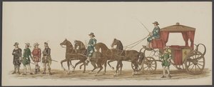 Delft-parade fra 1862, fjerde og femte gruppe Fjerde Lustrum ved Royal Academy i Delft - Ao. 1862 - Costumed Optogt (serietittel på objekt)