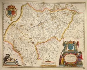 Ile-de-France, Isle of France fra The Theatre of the World av Willem Bleau, Amsterdam av Willem Blaeu