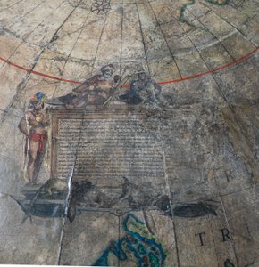 Store par bibliotekkloder, den jordiske 1645/48, den himmelske etter ca. 1630 av Willem Blaeu