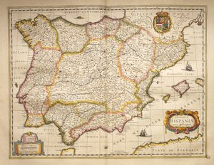 Spania fra Theatrum Orbis Terrarum av Willem Bleau, Amsterdam av Willem Blaeu