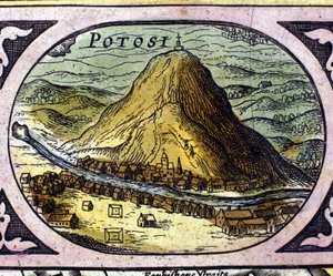 Sølvgruvene i Potosí (Bolivia) etter William Blaeus "Atlas"
